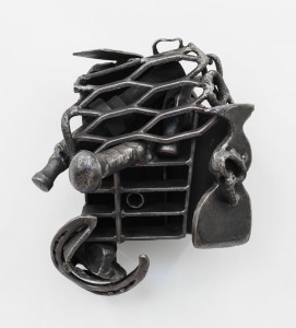 <strong>Melvin Edwards</strong> (American, b. 1937), <em>Freedom Fighter</em>, 1992, Welded steel, 13 x 10 1/2 x 8 inches, Courtesy Alexander Gray Associates, New York, Melvin Edwards / Artist’s Rights Society (ARS), New York
