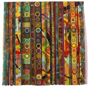 Reni Gower, Fragments: Encircled, 2013, 62” x 65”, Mixed Media